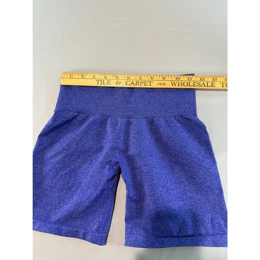 NVGTN‎ Seamless Biker Shorts Blue Womens Small High Waisted Gym